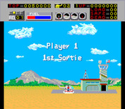 Choplifter! for Arcade - The game begins.