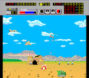 Choplifter! for Arcade - Watch out for this tank before landing!