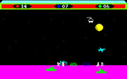 Choplifter! for Fujitsu FM-7 - Tanks and planes get in the way!