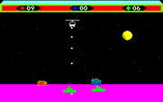 Choplifter! for Fujitsu FM-7 - Destroy these enemy tanks before landing...