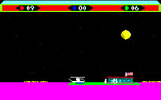 Choplifter! for Fujitsu FM-7 - Dropping people off at the base...