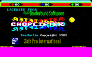 Choplifter! for Fujitsu FM-7 - Title screen.