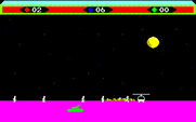 Choplifter! for Fujitsu FM-7 - Rescue in progress...but watch out for that incoming tank!