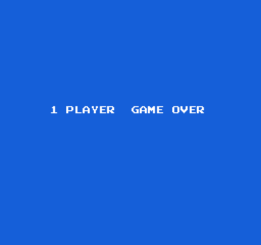 Choplifter! NES / Famicom Screenshot: Game over.