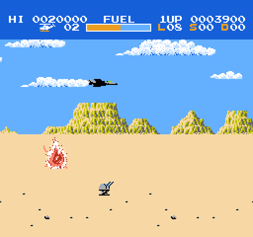 Choplifter! NES / Famicom Screenshot: I'm hit!