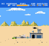 Choplifter! for NES / Famicom - Dropping people off at the base...