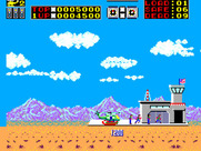 Choplifter! for Sega Master System - Dropping people off at the base...