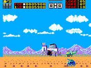 Choplifter! for Sega Master System - Careful, there's an incoming tank!
