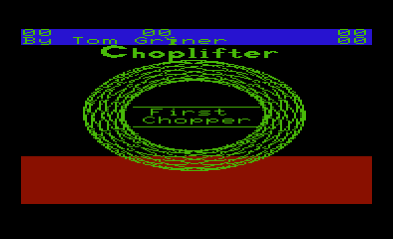 Choplifter! Commodore VIC-20 Screenshot: Ready to begin?