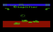Choplifter! for Commodore VIC-20 - First, the title screen is drawn letter by letter by this bubble.