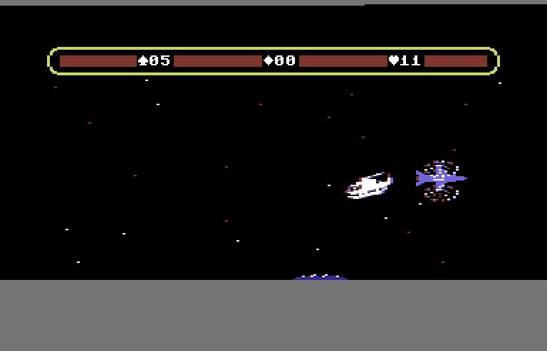 Choplifter! Commodore 64 Screenshot: I crashed into a plane!