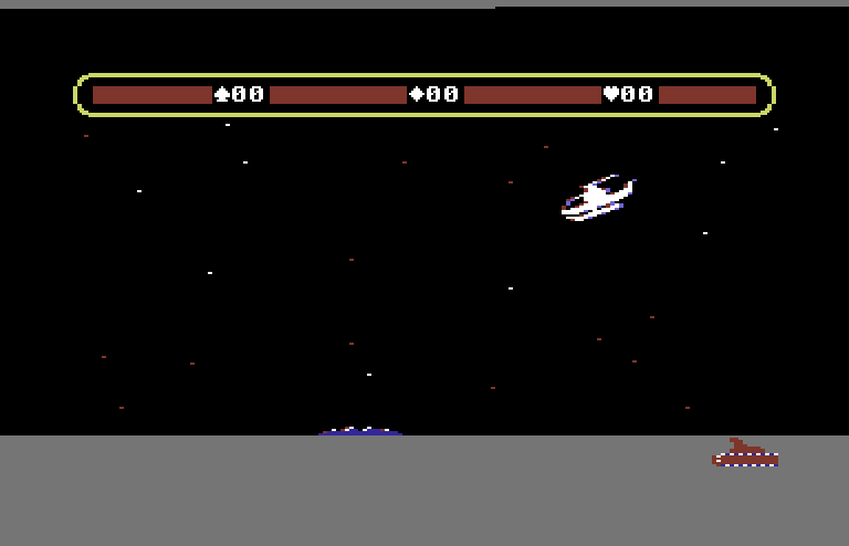 Choplifter! Commodore 64 Screenshot: Watch out for enemy tanks!