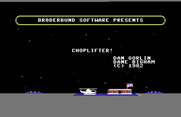 Choplifter! for Commodore 64 - Title screen.