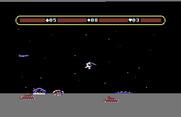Choplifter! for Commodore 64 - You may want to destroy tanks before trying to land...