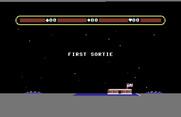 Choplifter! for Commodore 64 - The game begins...first sortie!