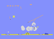 Missile Command for Atari 5200 - One city left! Better make sure it survives!