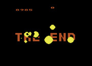Missile Command for Atari 5200 - Game over.