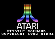 Missile Command for Atari 5200 - Atari logo and game title.
