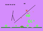 Missile Command for Atari 5200 - At this point I need to hope I've earned enough points for a bonus city...