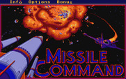 Missile Command for Atari ST - Title screen.