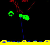 Missile Command for Arcade - Game start.