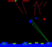 Missile Command for Arcade - Incoming missiles!