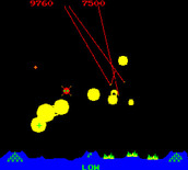 Missile Command for Arcade - The game gets faster as it progresses...