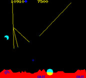 Missile Command for Arcade - My last city destroyed!