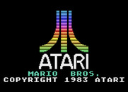 Mario Bros. for Atari 5200 - Atari logo and game title.
