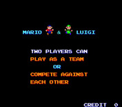 Mario Bros. for Arcade - Game attract mode.