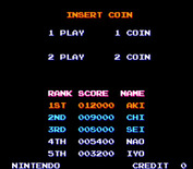 Mario Bros. for Arcade - High scores.