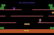 Mario Bros. for Atari 2600 - Flies can only be flipped over when they are touching the platform.