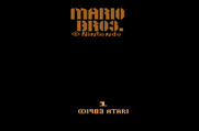 Mario Bros. for Atari 2600 - Title screen; the game title flashes different colors.