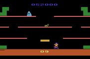 Mario Bros. for Atari 2600 - Slipice appears on later levels and freezes the platforms.