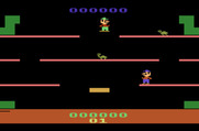 Mario Bros. for Atari 2600 - Game start.