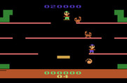 Mario Bros. for Atari 2600 - Here come the crab-like sidesteppers...
