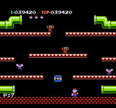 Mario Bros. for NES / Famicom - Multiple types of opponents can appear at once too!
