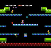 Mario Bros. for NES / Famicom - Collect the coins after kicking a critter off of the platform.