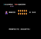 Mario Bros. for NES / Famicom - Perfect! I collected all of the coins.