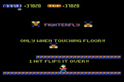 Mario Bros. for Atari 8-bit - Fighterflies can only be flipped when they are touching the floor.