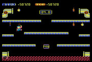 Mario Bros. for Atari 8-bit - First, a bonus round...this time the platforms are slippery!