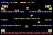 Mario Bros. for Atari 8-bit - Some levels have a mixture of pests.