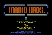 Mario Bros. for Atari 8-bit - Title screen.