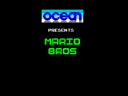 Mario Bros. for ZX Spectrum - Title screen.