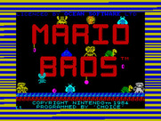 Mario Bros. for ZX Spectrum - Loading screen.