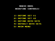 Mario Bros. for ZX Spectrum - The game allows controls to be redefined.