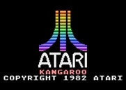 Kangaroo for Atari 5200 - Atari logo and game title.