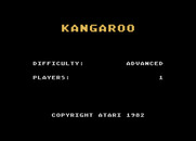 Kangaroo for Atari 5200 - Title screen.