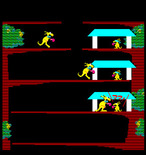 Kangaroo for Arcade - Introduction when starting a new game.
