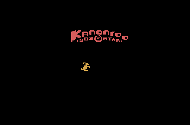 Kangaroo Atari 2600 Screenshot: Title screen.